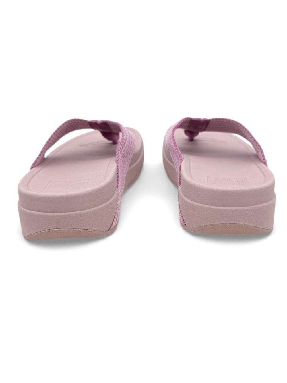 FitFlop Surfa Sandals Womens 6 Pink Woven Arch Support Ergonomic Flip Flops New - Picture 5 of 7